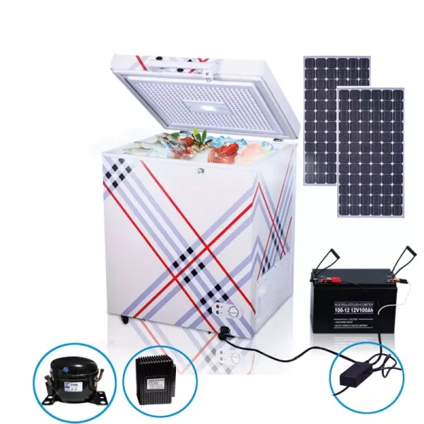 110Liters SOLAR AC/DC Refrigerator with Battery and Solar Panel Combo