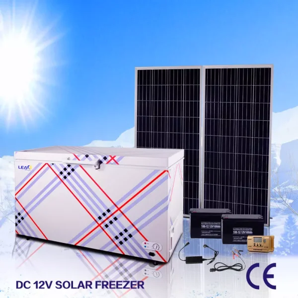 208 Liters SOLAR AC/DC FREEZER with Battery and Solar Panel Combo