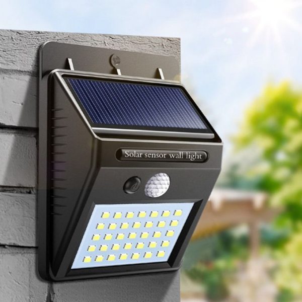 KCASA 20 COB LED Solar Wall Light PIR Motion Walkway Light