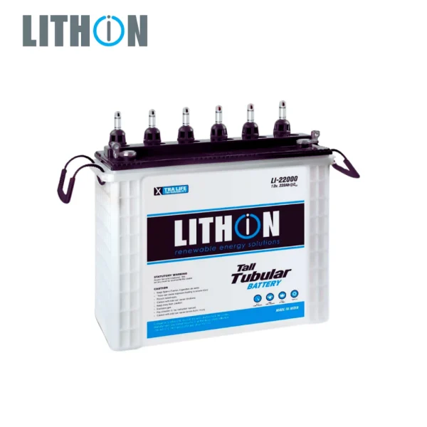 Lithon tubular battery 12v/220ah with 18 months warranty