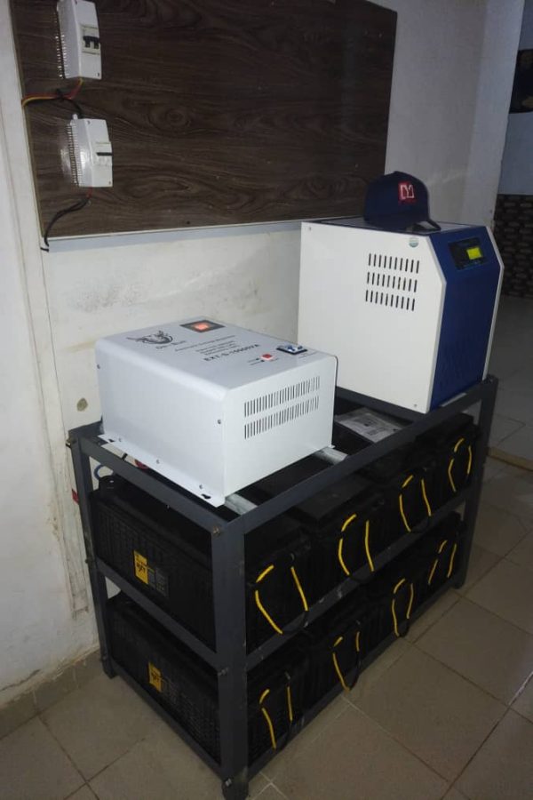 7.5kva inverter and 8 Batteries complete installation