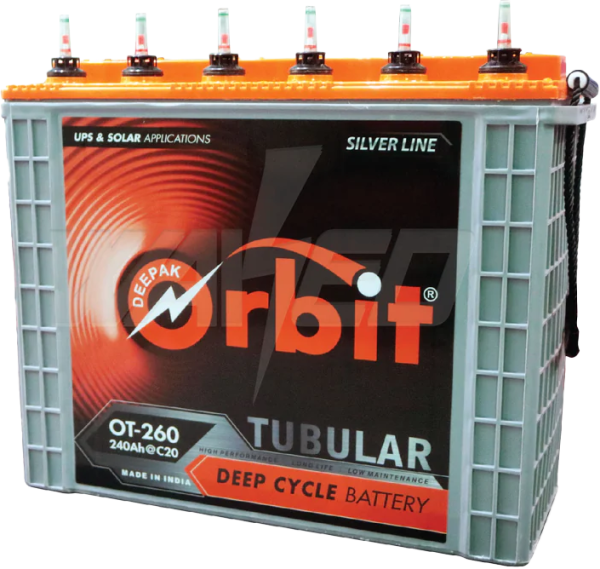 12V 200Ah Orbit Tubular Battery