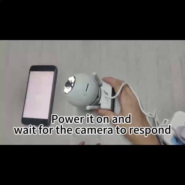 1 1080P Home Wireless Network Camera for Mobile Remote Live Viewing, Video Playback, 355-Degree Panoramic View, Night Vision, Two-Way Audio Communication, Easy Installation, Smart Surveillance Camera + 64GB Memory Card - Image 7