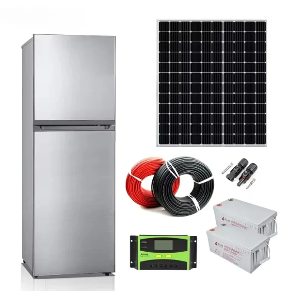 150L 12v/24v dc NEW Design solar fridge freezer Refrigerator With solar panel and batteries - AliExpress 1420