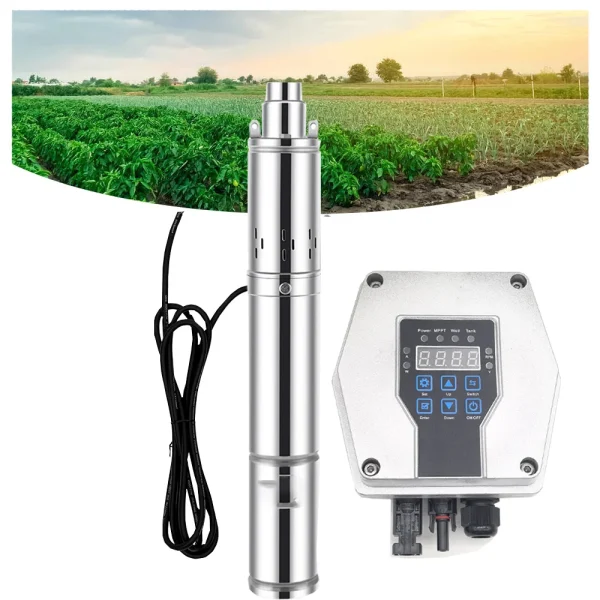 DC 96V Solar Panel Well Irrigation Motor Pump With Solar MPPT Controller Borehole Submersible Pump Head lift 200M Flow 2.2m³/H - AliExpress 13 - Image 2