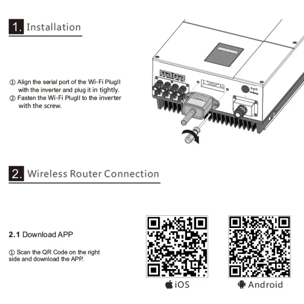 WiFi Module Wireless Device With RS485 /RS232 Port Remote Monitoring For Off Grid Hybrid Solar Power Inverter 4.2KW 6.2KW 10.2KW - AliExpress 13 - Image 3