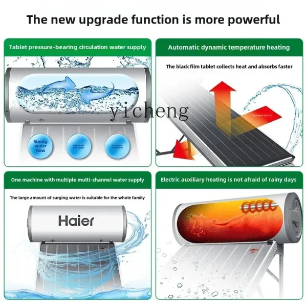 XL flat panel solar water heater photoelectric dual-purpose pressure type 1-stage power-saving water heater - AliExpress 6 - Image 3