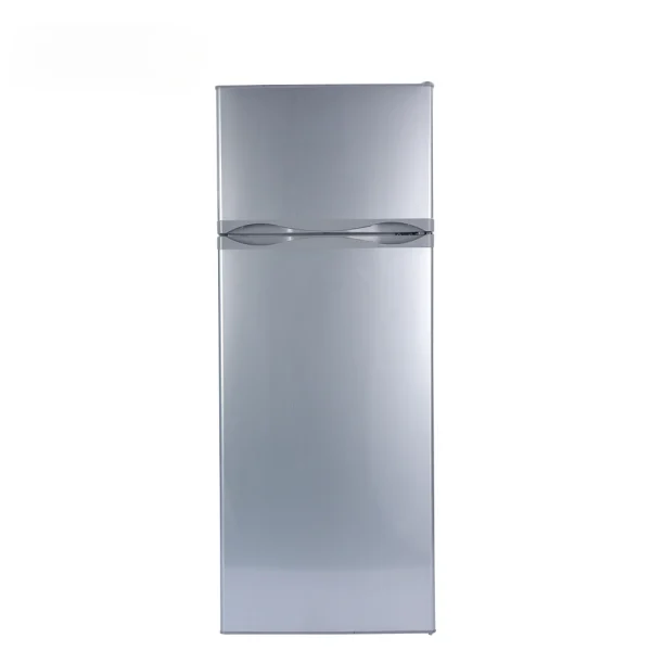 Solar energy refrigerator Fashion Design Reasonable Price 218 litres upright with double door run on solar energy dc fridge - Image 2