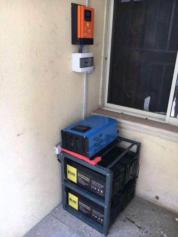 5kva/48v Inverter Installation With 4 Batteries