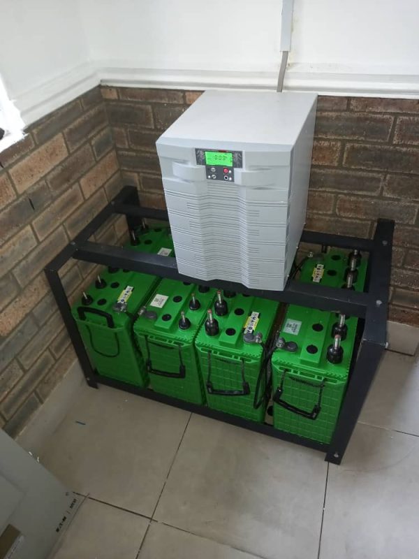 10kva pure sine wave inverter with 4 tubular batteries and 8 solar panels