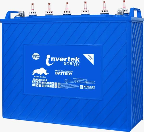 12V 200Ah Invertek Tubular Battery