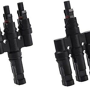 Good BNTai Solar Branch Connectors Y Connector for Parallel Connection Between Solar Panels 1 Pair MMMF+FFFM  Patio, Lawn & Garden