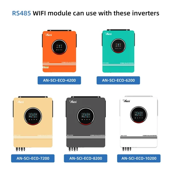 WiFi Module Wireless Device With RS485 /RS232 Port Remote Monitoring For Off Grid Hybrid Solar Power Inverter 4.2KW 6.2KW 10.2KW - AliExpress 13 - Image 4