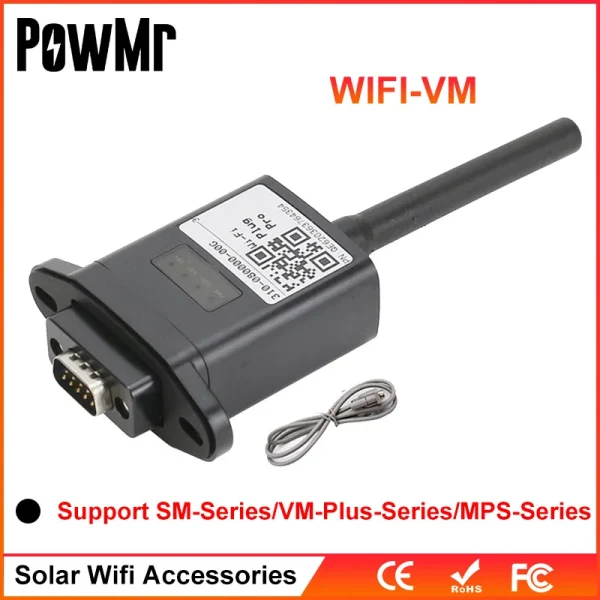 PowMr WiFi Module Wireless Device With RS232 Remote Monitoring Solution For MPPT Off Grid Hybrid Solar Power Inverter WIFI Port