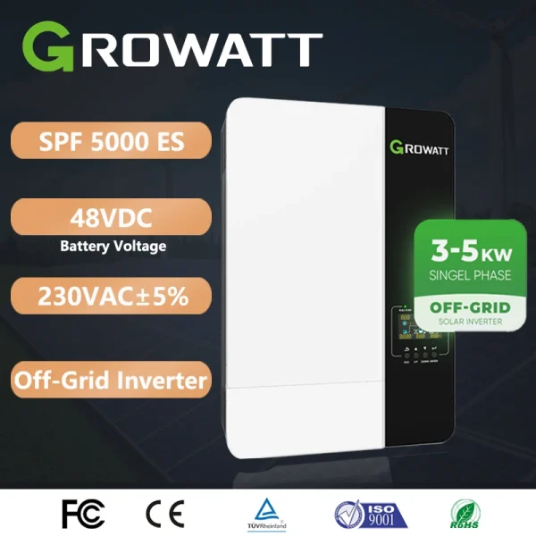 Growatt 5KW OFF Grid Inverter SPF 5000ES Single Phase 48vdc 230vac 3.5Kw 5Kw With Wifi Hybrid Solar Inverter - AliExpress 13