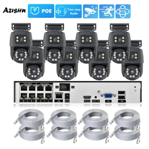 XMEYE Waterproof 6MP HD POE Surveillance Camera System Dual Lens PTZ WIFI IP Home Security 4CH 8CH POE NVR Video H.265 CCTV Kit - AliExpress 30