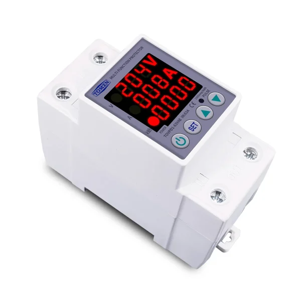 63A 230V 3IN1 Display Din rail adjustable over and under voltage protective device protector relay with over current protection - AliExpress 13 - Image 2